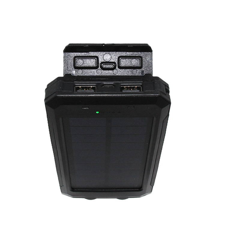 Solar Power Bank 10000 mAh, Build In Compass + double Light