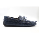 Santoni Club 8830 204 G 10 Shoe Blue Classic Size: 45