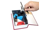 Hnso Metal safe box Lock Box with 2 Key Diversion Book Safe Dictionary Box