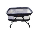 Ubravoo Grab-and-go Travel Cot, Baby Crib with Mattress I Silent Wheels, Baby Bedside Crib | Rocking Crib Gray