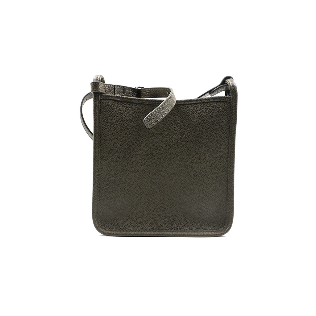 LongChamp Le Foulonné Crossbody Brown Black Leather