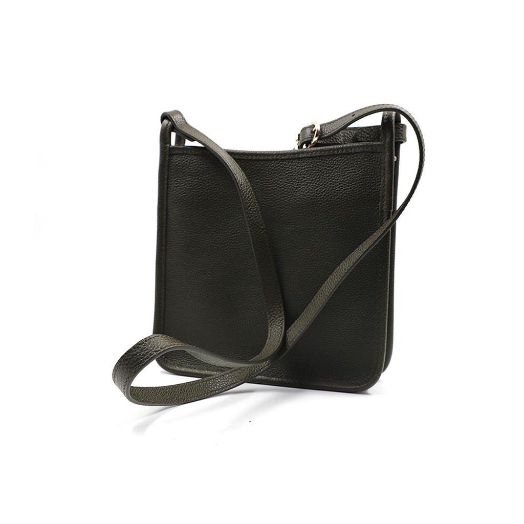 LongChamp Le Foulonné Crossbody Brown Black Leather