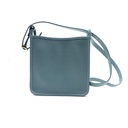 LongChamp Le Foulonné Crossbody Blue Black Leather
