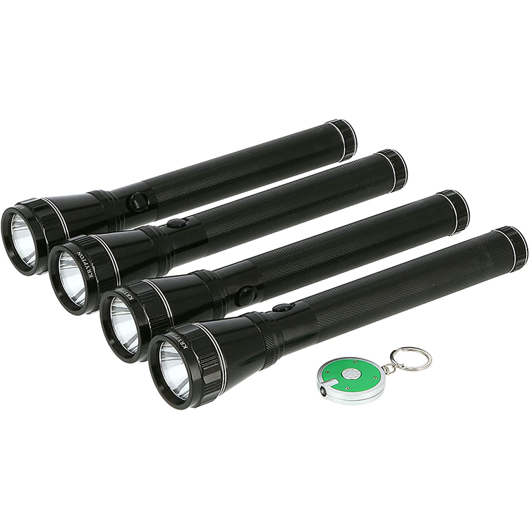 Krypton Waterproof Rechargeable LED Flashlight KNFL5041