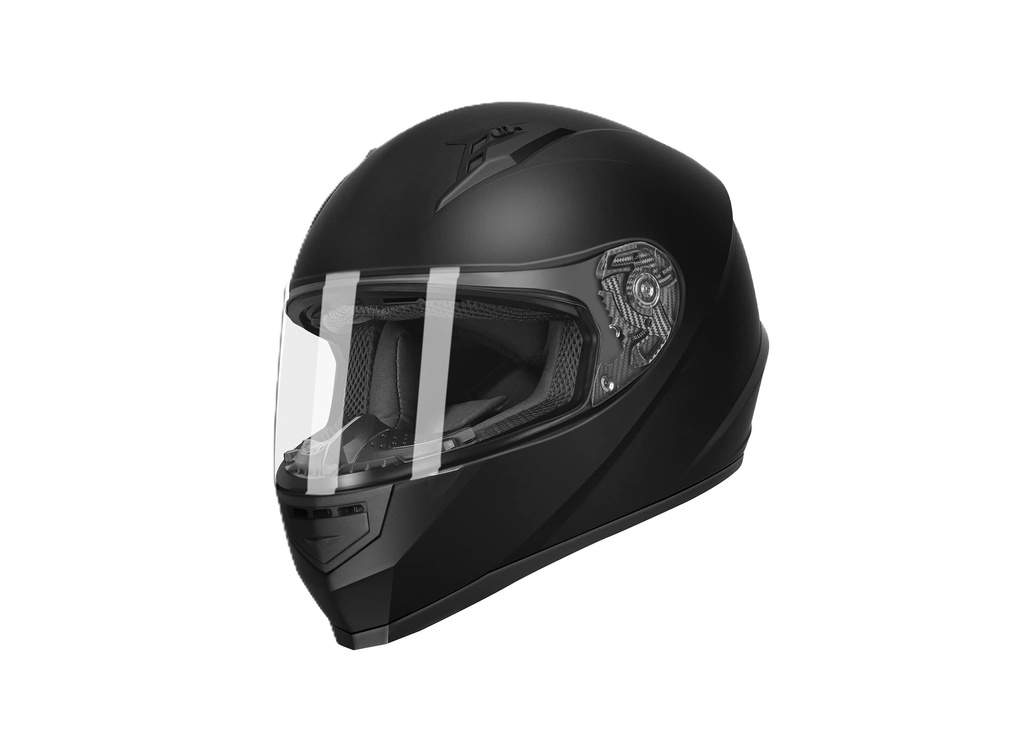 GLX GX11 Compact Motorcycle Helmet - Matte Black, Medium
