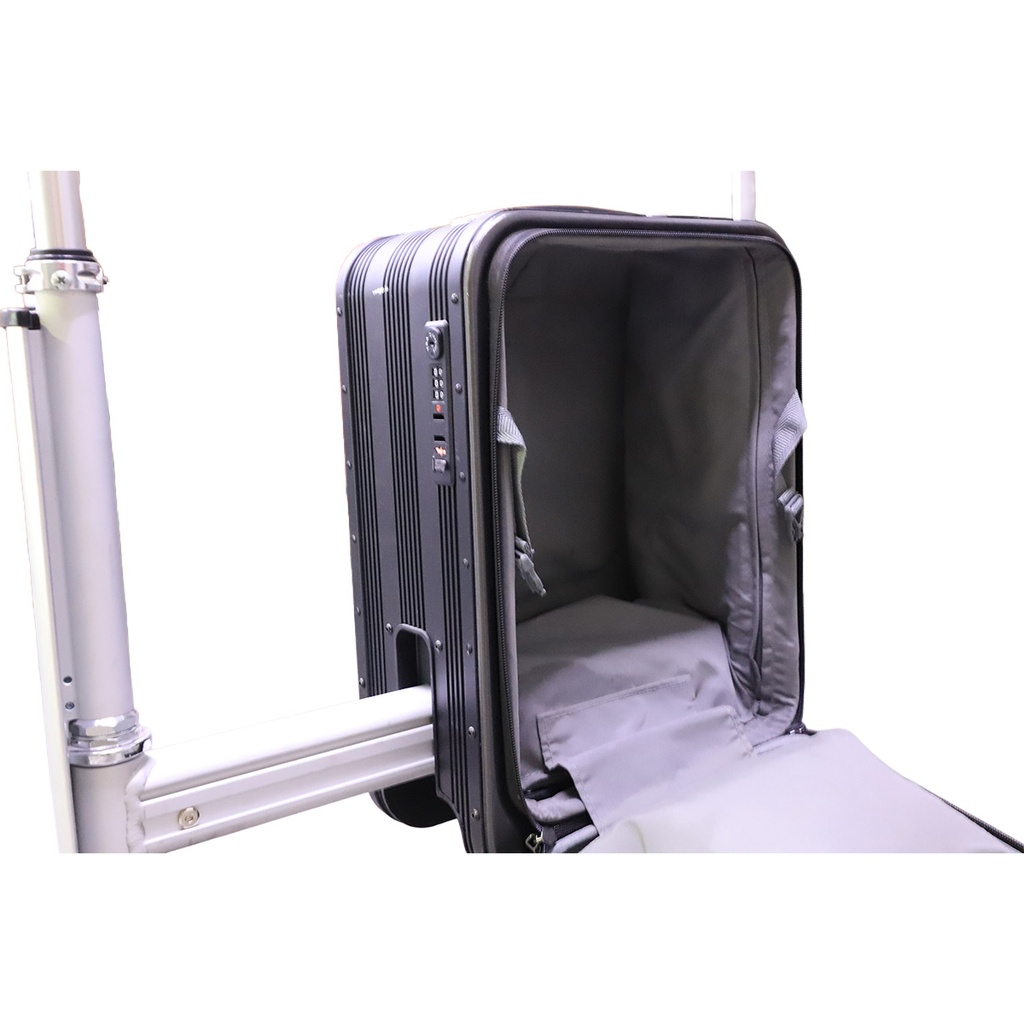 AirWheel Robot SE3S Black ultimate Airwheel Suitcase, Featuring An Automatic Footrest