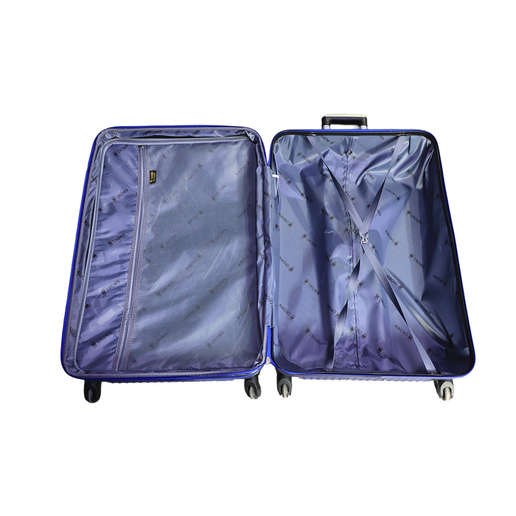 Crown Big large blue Suitcase for travel