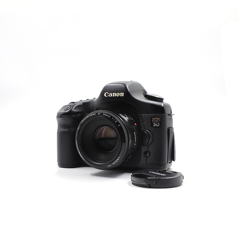 Canon Eos 5D, Canon Lens Ef 50 , 1:1.8, 25 mm + Pouch + Charger, Doesn’t include Battery