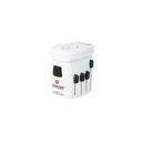 Skross Pro-World & USB Travel Adaptor, White
