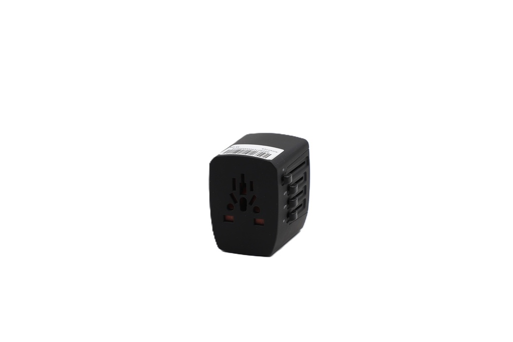 Volkano Worldwide Series Travel Adaptor plug with 4x USB charge Ports VK-8018-BK