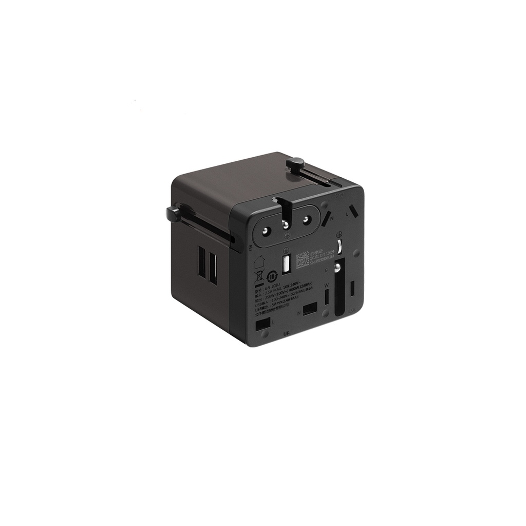Universal International Travel Power Adapter, With 3 USB + 1 Type C Charging Ports, European Adapter