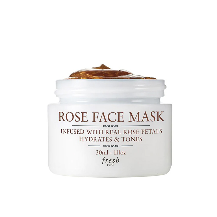 Fresh, Rose Face Mask, F21C , Infused With Real Rose Petals Soothes And Tones 100 ml 3.3 fl.oz