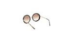 Dolce & Gabbana DG 4393 327813 Top Havana/Handcart Plastic Round Sunglasses Brown Gradient Lens