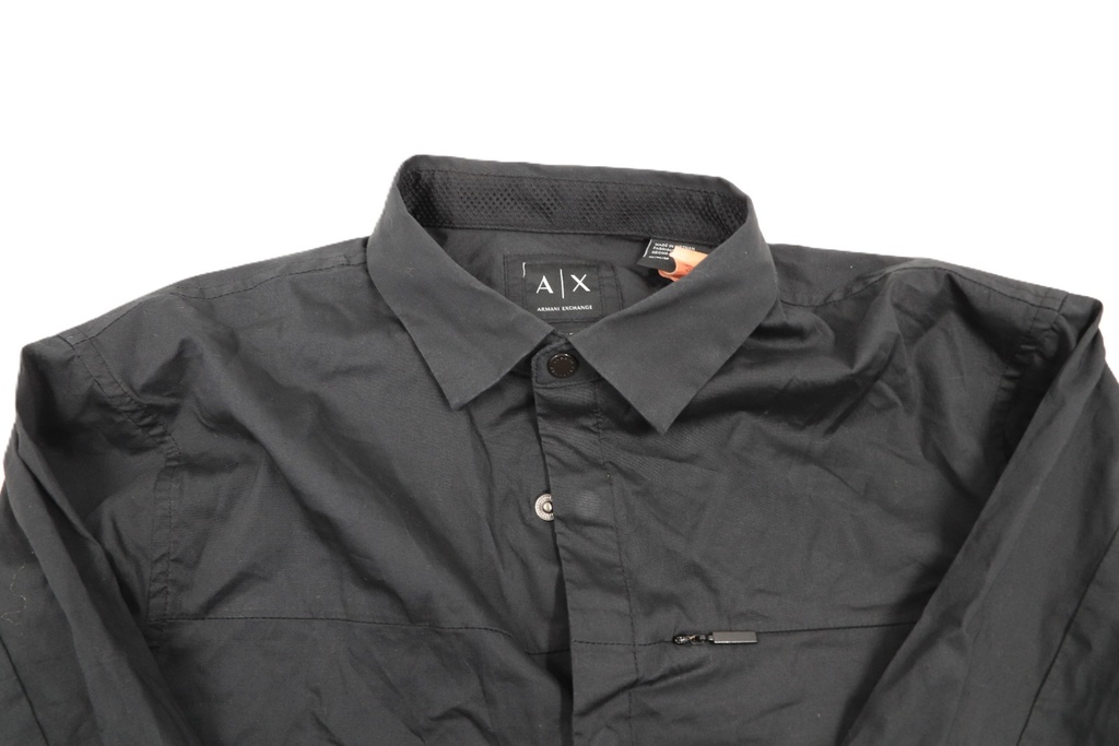 ARMANI EXCHANGE BLACK SHIRT SIZE:M