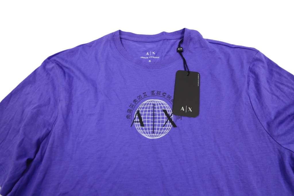 ARMANI EXCHANGE PURPLE SHIRT SIZE:S