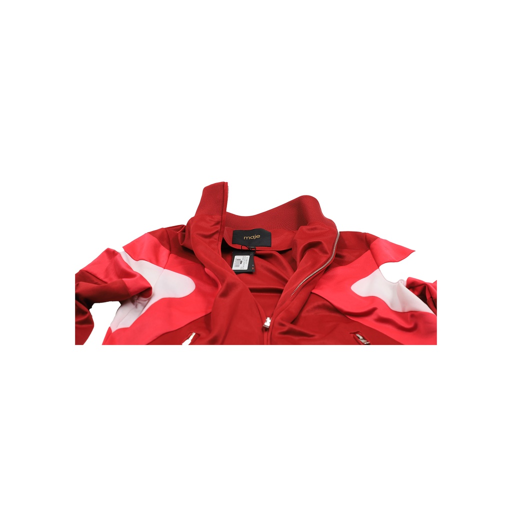 MAJE BLOUSON SPORTSWEAR FRAMBOISE SIZE:38