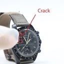 Omega Watch Mission To Mercury Designe Patented, Four Jewels ** Has A Mid Size Crack on the left **