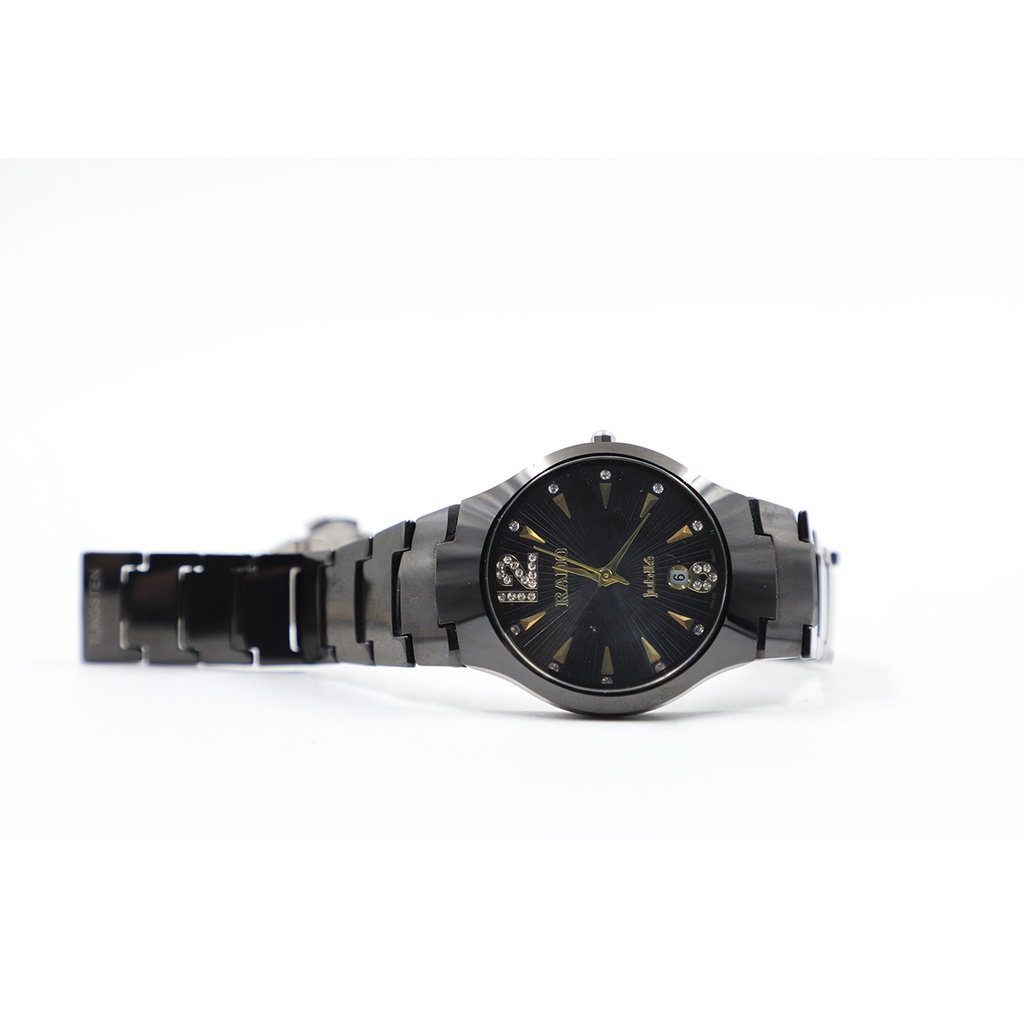 Rado Jubile Full Black 6020G Swiss Made ** Contain a Tiny Crack On The Middle & Battery Drained**