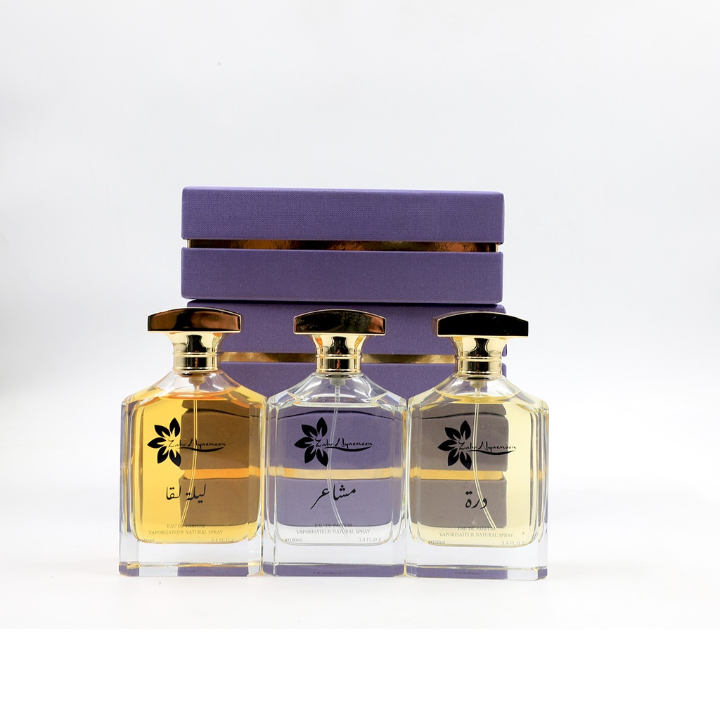 Mix 3 Luxury New Perfumes Zahar Alyasmeen 100 ml x3, Eau De Parfum  Mashair, warda laylat Al Qadr