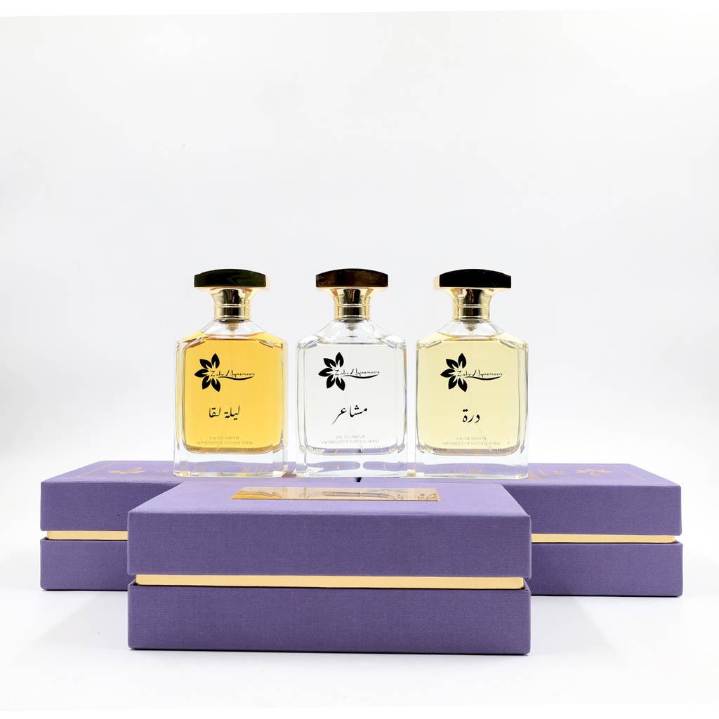 Mix 3 Luxury New Perfumes Zahar Alyasmeen 100 ml x3, Eau De Parfum  Mashair, warda laylat Al Qadr
