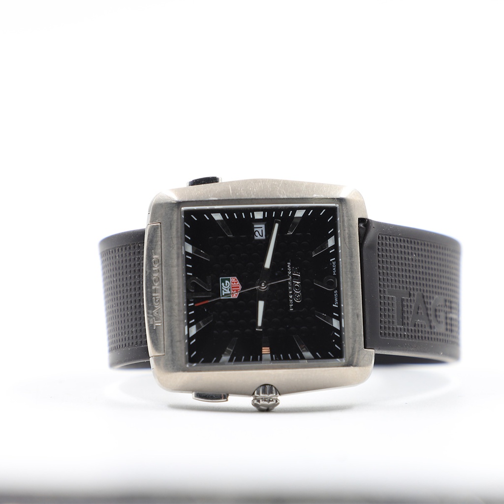 TagHueur Golf Watch Sapphire Crystal Tiger Woods Edition Swiss made Since 1860 ** battery Drained**
