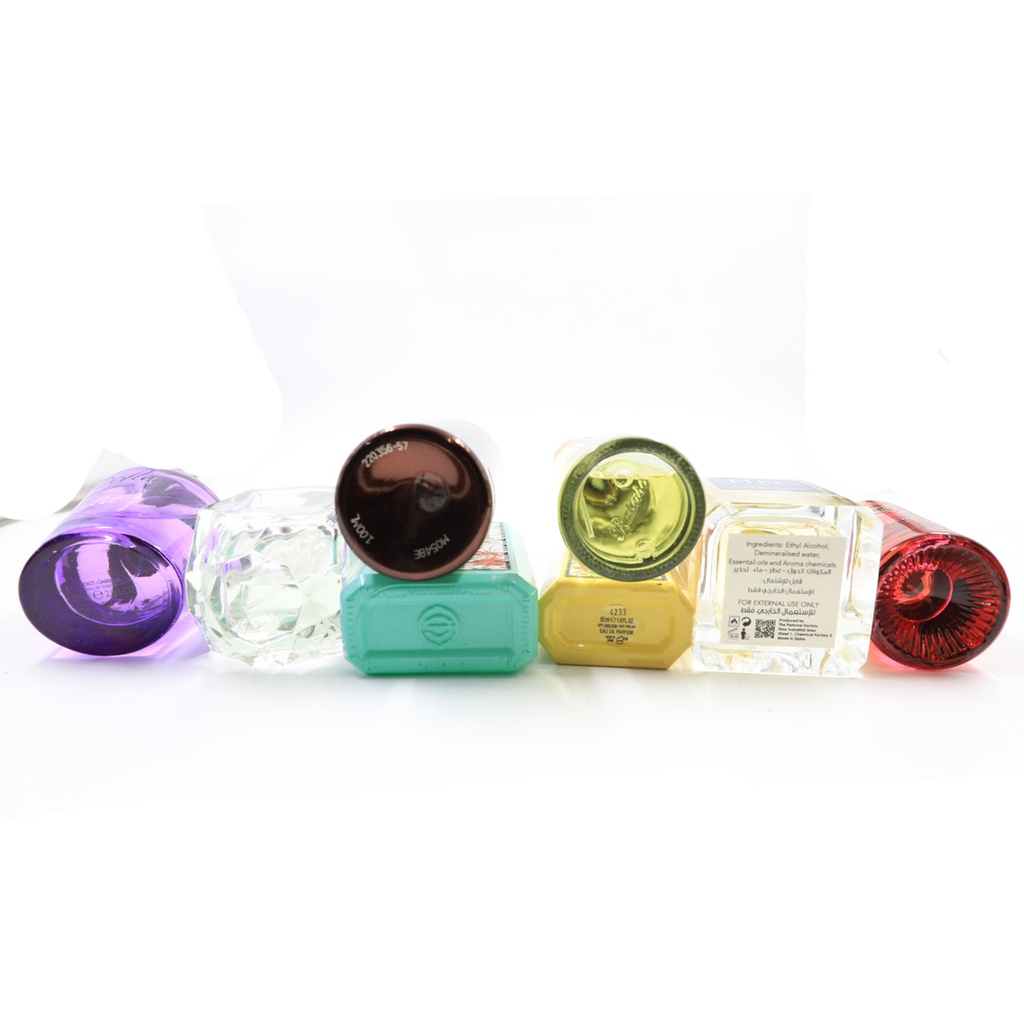Mix Used Perfums Brands:Gucci, George Jasmine,Tiffany & Co, Montale, HEC paris, Bidun Esam