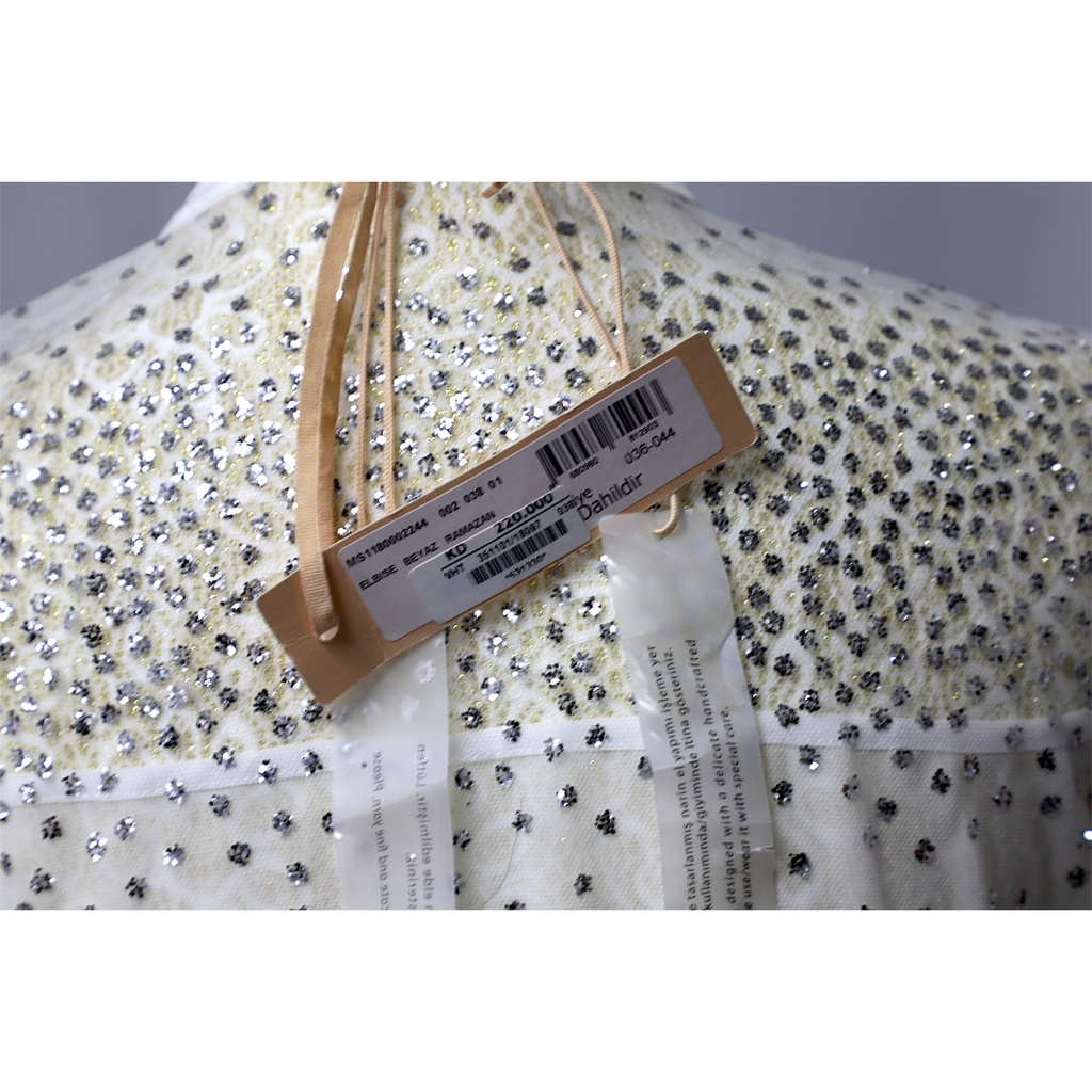 Machka Fancy Elbise Beyaz ramazan White Dress