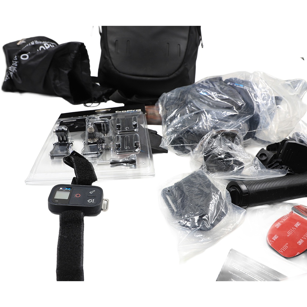 Go Pro Bag and Collection Of Go pro Accesories