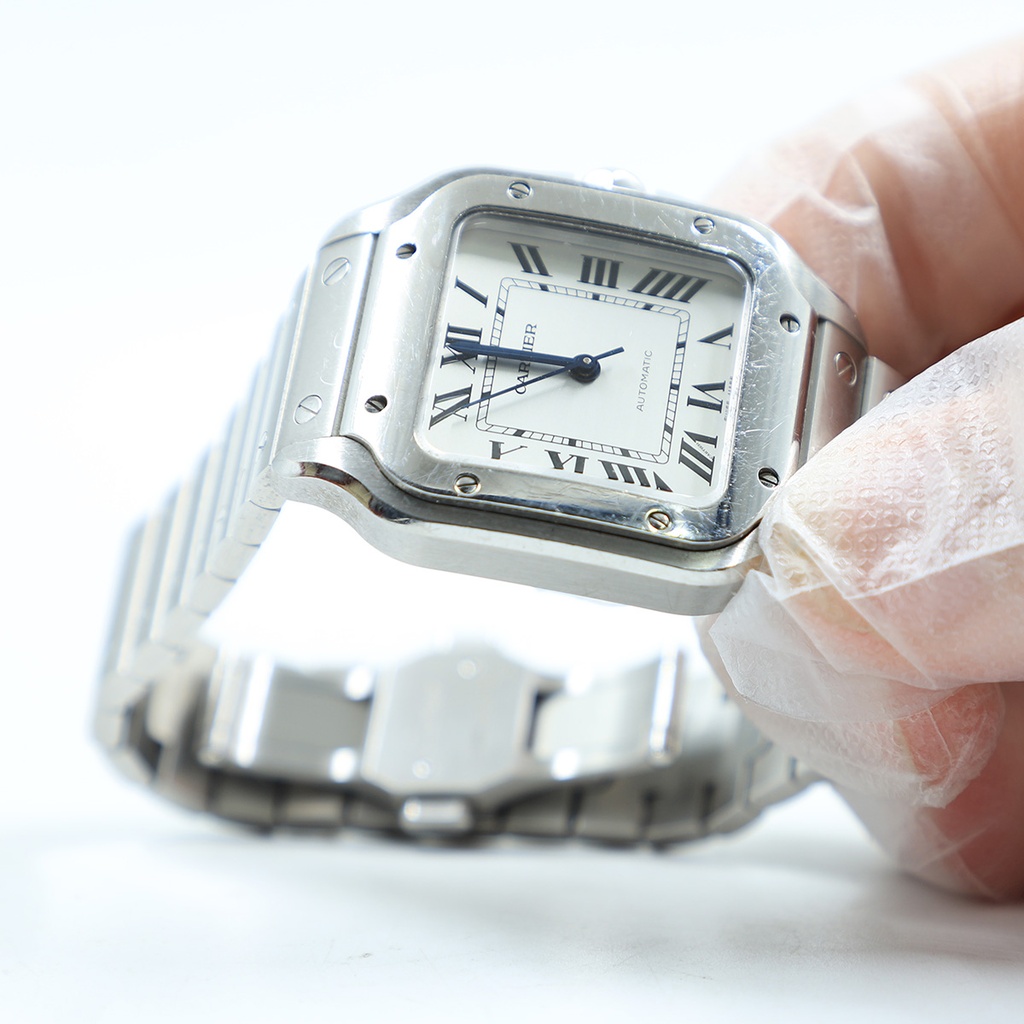 Cartier Santos Galbee Model:14O169BX, Feb 23 , Automatic, Stainless Steel Water resistant ** Authentic **