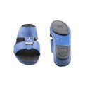 Caretti  Florida Blacky  1493 Wax Nc  Square Buckle  Sandals  Blue Color    Size - 07