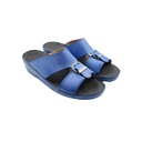 Caretti  Florida Blacky  1493 Wax Nc  Square Buckle  Sandals  Blue Color    Size - 07