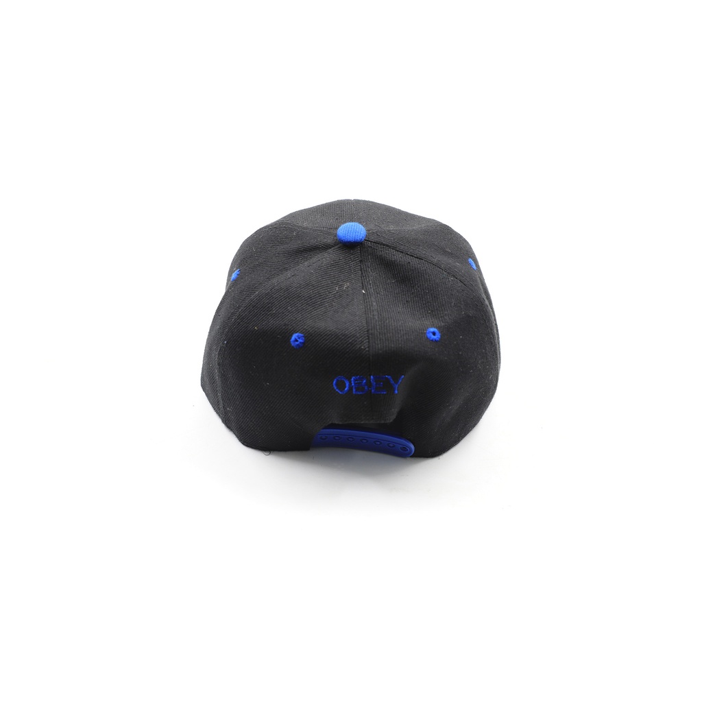 Obey Hat Cap Snap Black and Blue