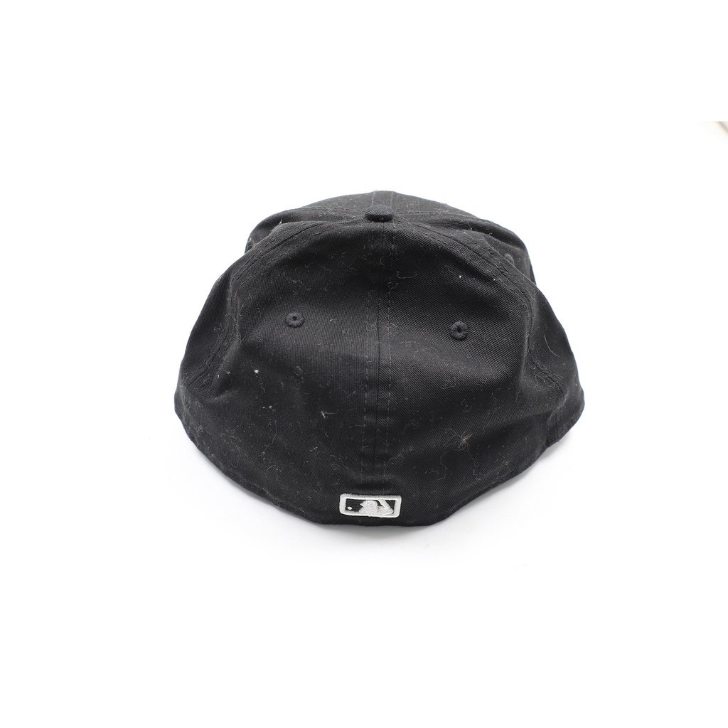 New Era 59Fifty Hat New York Yankees MLB Black Fitted Cap (7 3/4) Black Cap