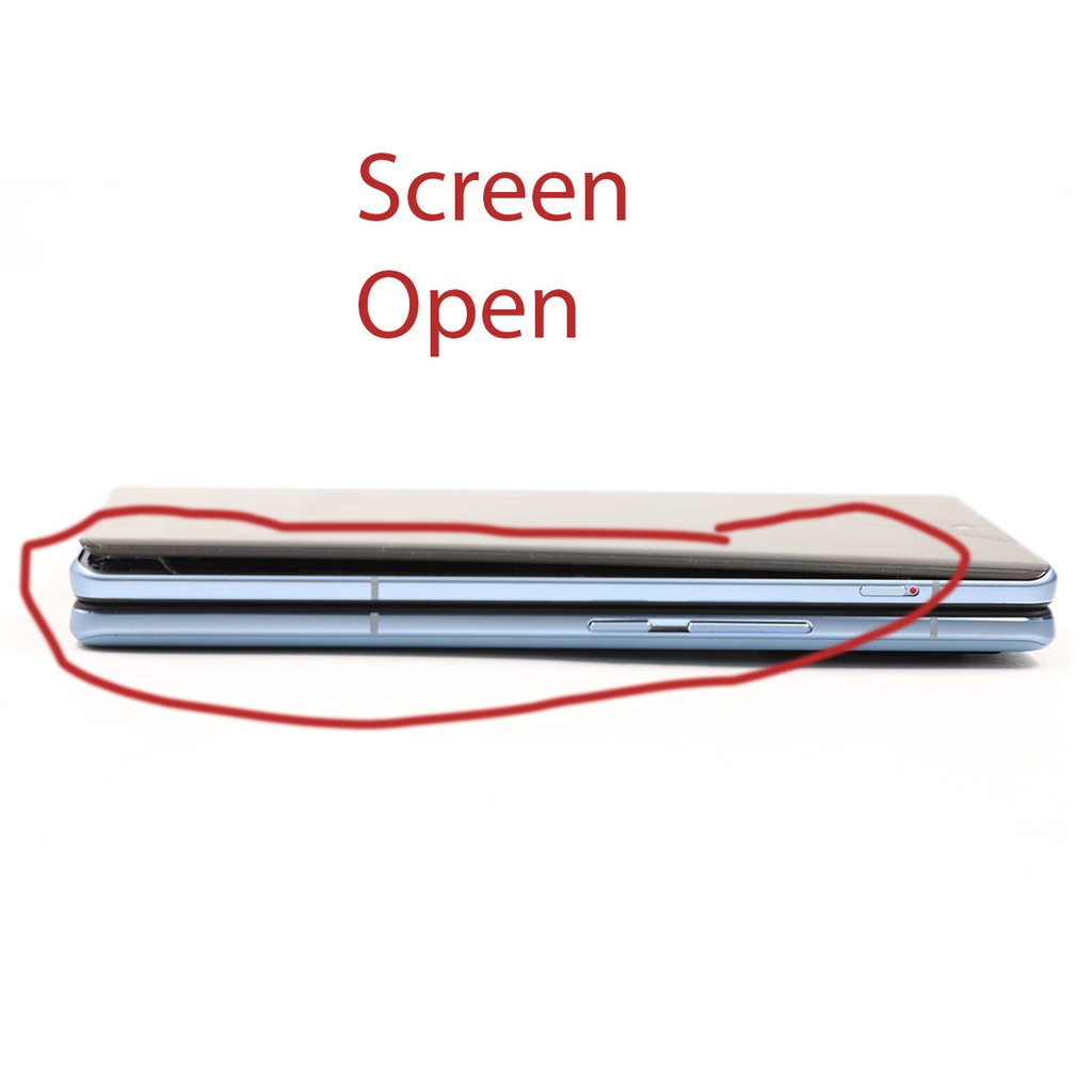 ** Screen A little Open, Battery Condition Unknown But Working  ** Samsung Galaxy Z Fold 3 5G 7.6'' Smartphone, Single Sim + e-Sim, 12GB RAM, 512GB