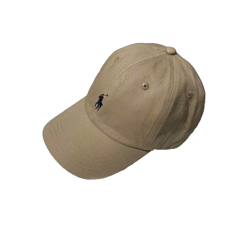 Polo Ralph Lauren Men's Cream and Brown Hat Cap