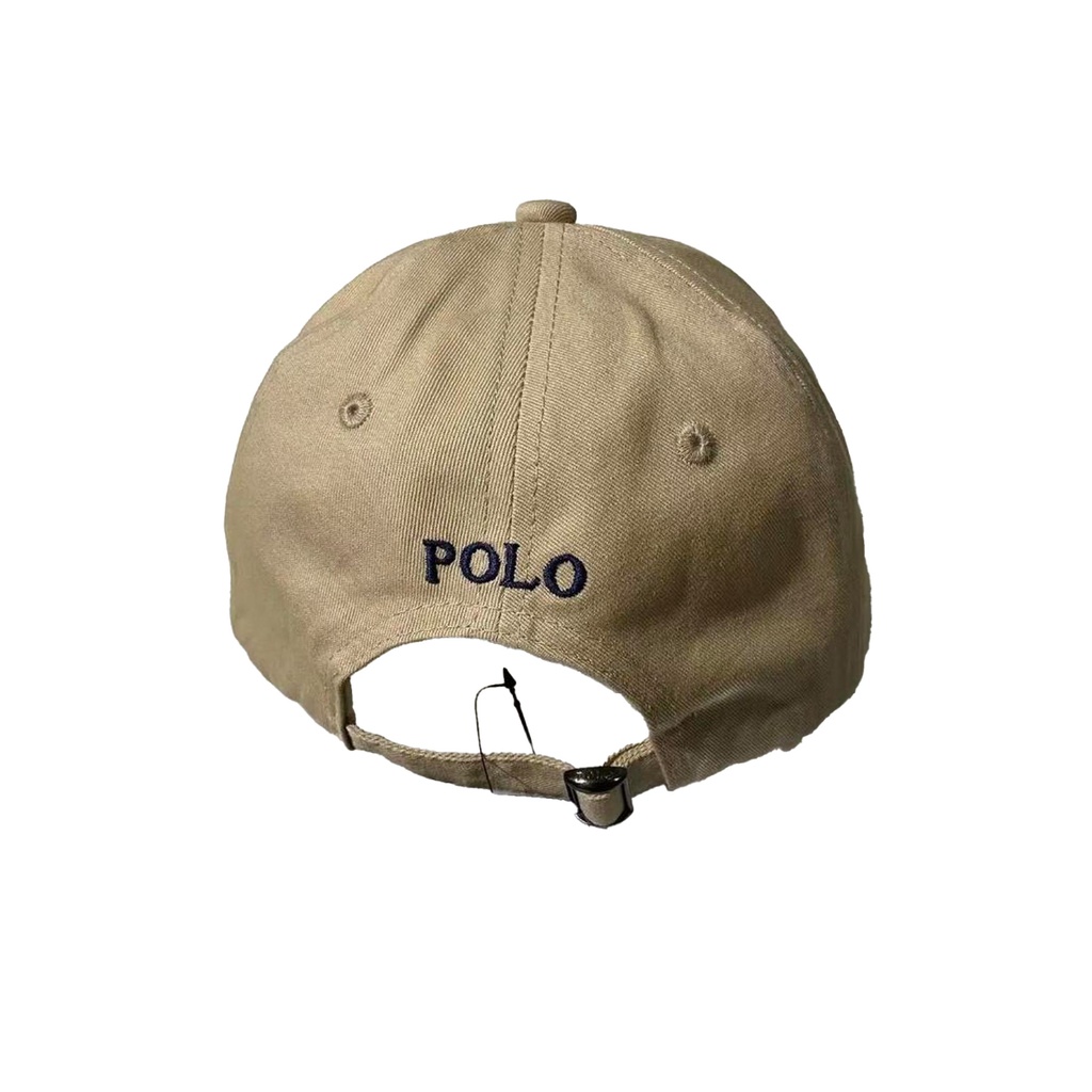 Polo Ralph Lauren Men's Cream and Brown Hat Cap