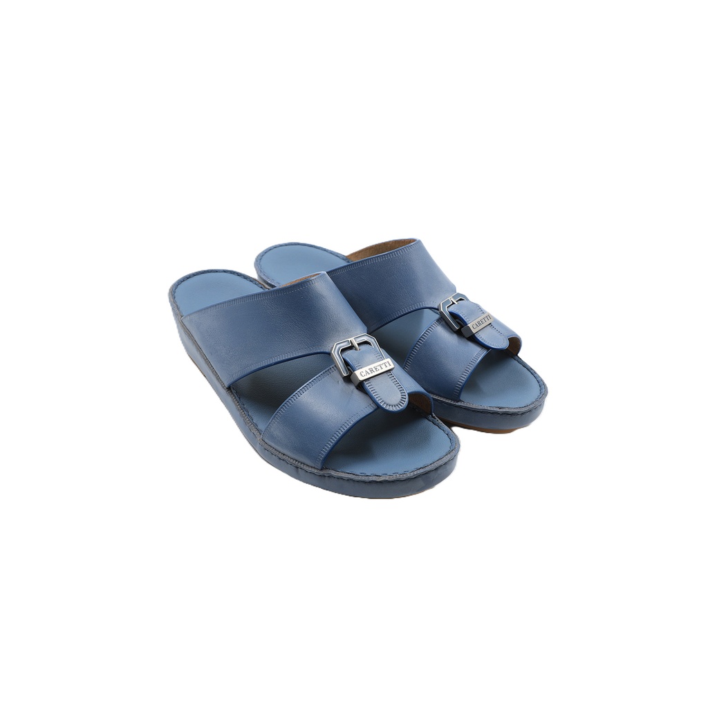 Caretti Florida 1493 Wax Memory Nc Square Buckle Sandals Blue Fairy Color Size - 6  1/2