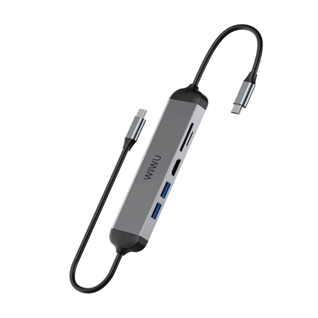 WiWu Alpha 5 in 1 USB-C Hub A521H