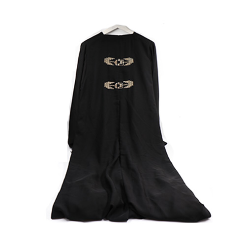 Abaya Al Faras With beautiful yellow Straps