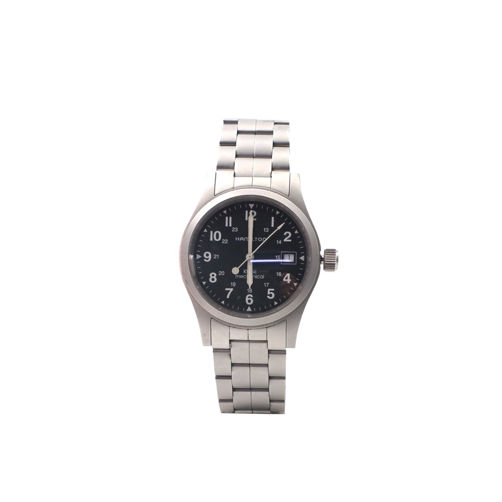 Hamilton Khaki Field Mechanical Watch 38 Date Black Watch