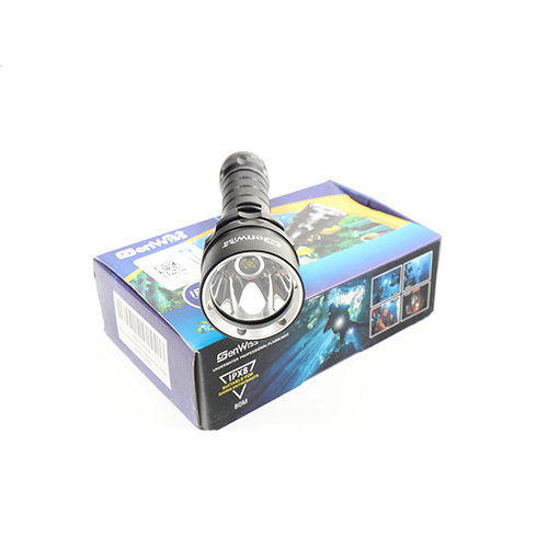Genwiss IPX8 - 80M,Underwater Professional Flashlight For Diving Enthusiasts