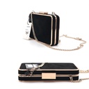 Dune London Bags Black-suede 011Beauty Black Suede Slim Hard Clutch Copy