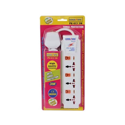 Power King  PK-413 3M Surge Protection SPEC: 10A 250V- 50/60Hz  2500W Max