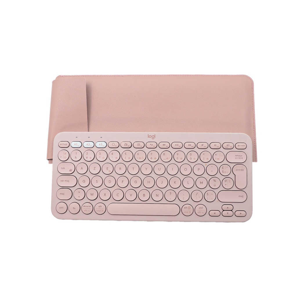 Logi Keyboard K380 Pink with Pouch