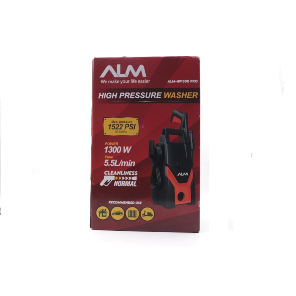 ALM 1300 Watts Pressure Washer ALM-HP1300 Pro