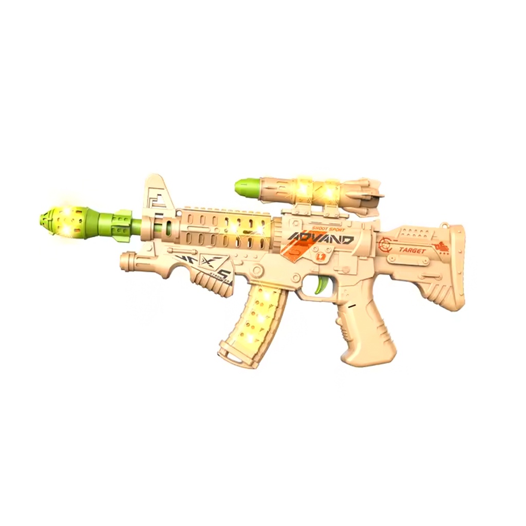 Toy Machine Gun with Led Lights & Sound Missile Gun