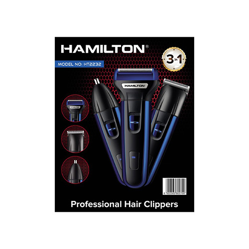 Hamilton HT-2232, Multi-Functional Grooming, Shaver+ Trimmer + Nose Trimmer