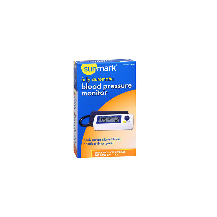 sunmark fully automatic blood pressure monitor