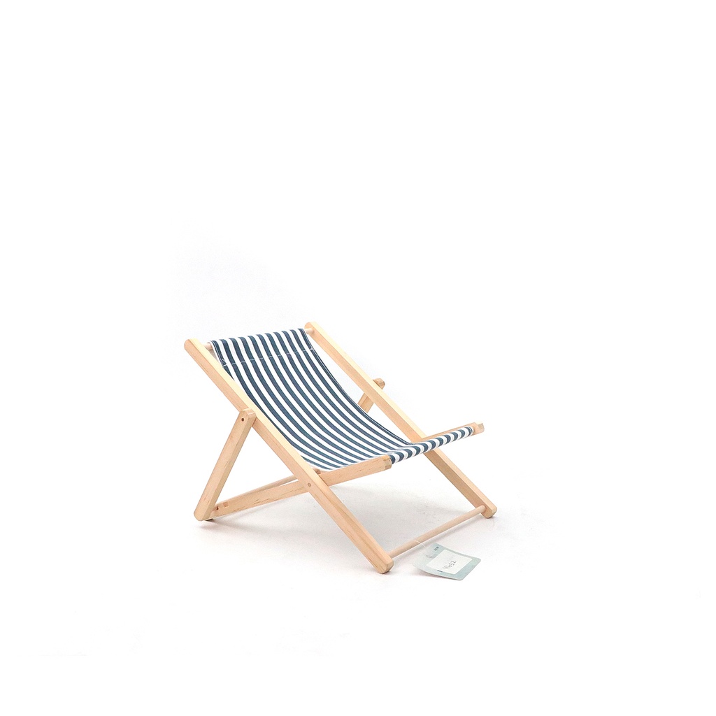 BeachCombers B22600 Navy Stripes Beach Chair Accent , 11.87-inch