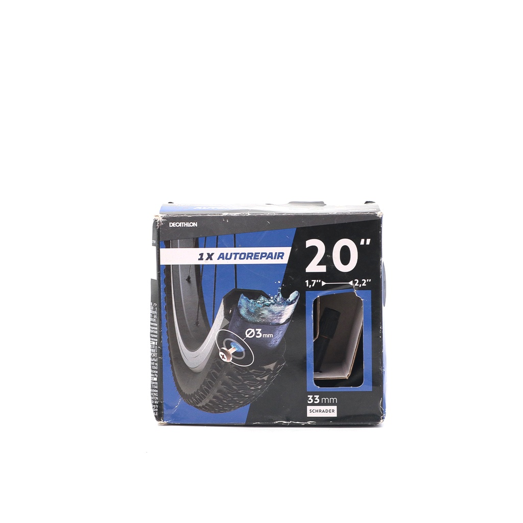 Decathlon 20X1.7-2.2 Self-Sealing Bike Inner Tube - Schrader